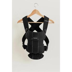 Imagine Marsupiu anatomic BabyBjorn Mini Black, cu pozitii multiple de purtare, Tesatura-Tricot