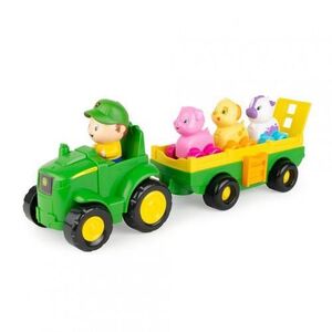 Imagine Tractoras cu remorca, animalute si sunete