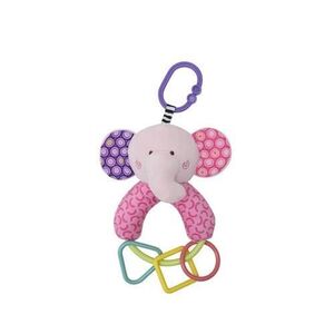 Imagine Jucarie de plus Lorelli Elefant, 20 cm, cu forme geometrice zornaitoare, 0 luni+