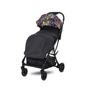 Imagine Carucior sport autofold Lorelli Minori Magic Flowers, pana la 22 kg, 0 - 4 ani (Negru)