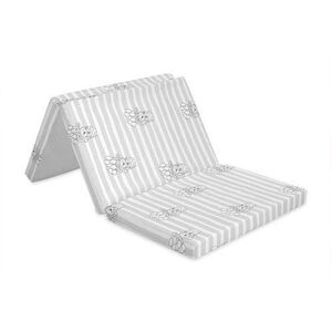 Imagine Saltea pliabila de voiaj Lorelli Grey, 60 x 120 x 5 cm, spuma elastica non alergica si non-toxica, husa detasabila si lavabila, pliere compacta, geanta transport