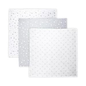 Imagine Set 3 scutece pled muselina Lorelli Grey Mix, 80 x 80 cm