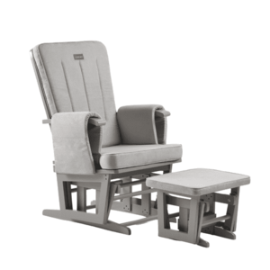 Imagine Fotoliu reglabill pentru alaptare ONINO CALM.me Classic Pearl Gray, cu suport de picioare inclus