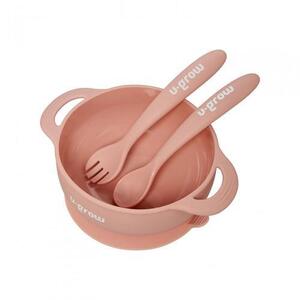 Imagine Set bol si lingurita silicon U-Grow UG-SET11PK