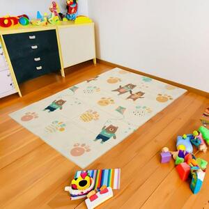 Imagine Covor de joaca pentru copii U-Grow UG-F10120-2, din spuma, pliabil, 2 fete, impermeabil, izolant, 120 x 180 x 1 cm, alfabet