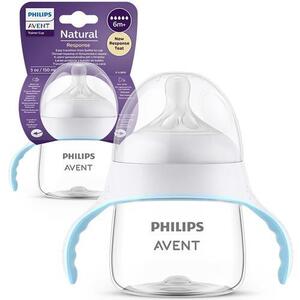 Imagine Cana de tranzitie Philips Avent Natural Response SCF263/61, 150 ml, tetina debit 5, +6 luni, tetina care functioneaza ca sanul mamei, tetina fara scurgeri, fara BPA, usor de curatat