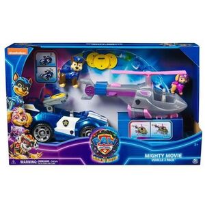 Imagine Set 2 Vehicule cu Figurine Paw Patrol Mighty Movie, Chase si Skye