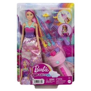 Imagine Papusa Barbie Dreamtopia Twist and style, cu accesorii pentru impletituri