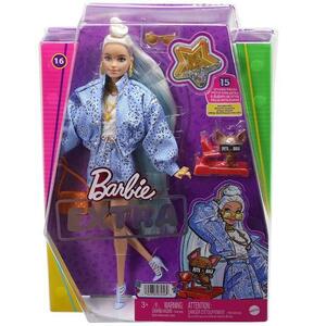 Imagine Papusa Barbie Extra, cu par blond, catelus si accesorii