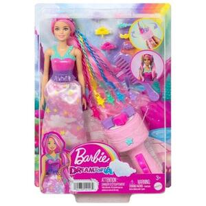 Imagine Set de joaca Barbie Dreamtopia - Papusa pentru coafat cu accesorii