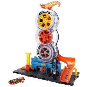 Imagine Set de joaca Mattel Hot Wheels Centru de vulcanizare auto modern urban