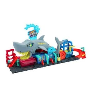 Imagine Spalatoria auto cu masinuta Hot Wheels City Color Reveal Ultra Shark HTN82