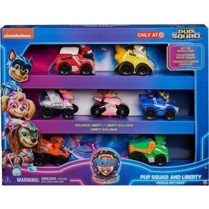 Imagine Set de joaca Spin Master Paw Patrol: The Mighty Movie Echipa de catei cu vehicule, 7 piese