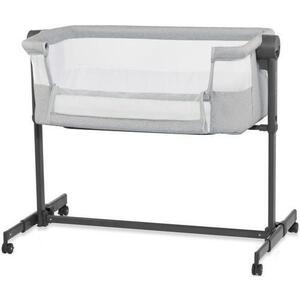 Imagine Patut 2 in 1 Kinderkraft Co Sleeper Neste Up, inaltime reglabila, poliester (Gri)