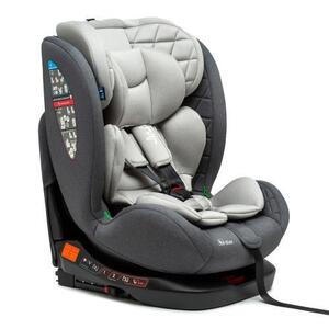 Imagine Scaun Auto pentru bebelusi si copii Juju Total 360 i-Size, 40-150 cm, 0-12 ani, ISOFIX cu Top Tether, rotativ 360 grade, pozitie de somn, spatar reglabil in 4 pozitii, tetiera reglabila, husa detasabila si lavabila, Gri