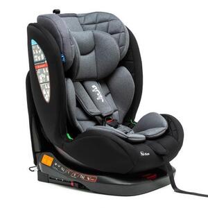 Imagine Scaun Auto pentru bebelusi si copii Juju Total 360 i-Size, 40-150 cm, 0-12 ani, ISOFIX cu Top Tether, rotativ 360 grade, pozitie de somn, spatar reglabil in 4 pozitii, tetiera reglabila, husa detasabila si lavabila, Negru