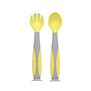 Imagine Set lingurita si furculita U-Grow UG-218YE, Galben