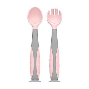 Imagine Set lingurita si furculita U-Grow UG-218PK, Roz