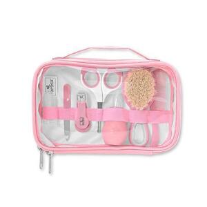 Imagine Set de ingrijire bebelusi Lorelli, 7 produse esentiale, 0 luni+, Roz