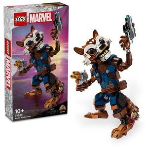Imagine LEGO® Marvel - Rocket si bebelusul Groot 76282, 566 piese