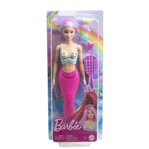 Imagine Papusa Barbie Dreamtopia - Sirena cu par mov si coada roz