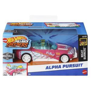 Imagine Masinuta Hot Wheels Pull Back - Alpha Pursuit, 1: 43