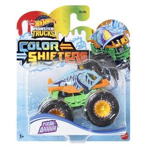 Imagine Masinuta Hot Wheels Monster Trucks - Color Shifters, Piran-Ahhhh, 1: 64