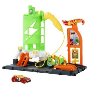 Imagine Set de joaca Hot Wheels City - Let's Race, Benzinarie