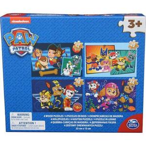 Imagine Puzzle lemn Paw Patrol 4 in 1, 12/16/20/24 piese