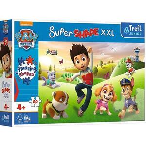 Imagine Puzzle Trefl Junior Super Shape XXL Paw Patrol, 60 piese