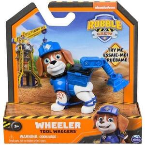 Imagine Figurina Paw Patrol Rubble and Crew, Wheeler, 5 cm