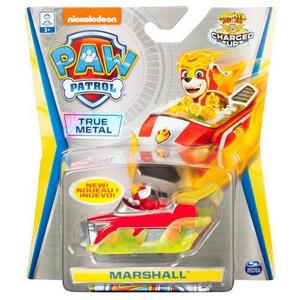 Imagine Set figurina cu vehicul Paw Patrol True Metal Charged Up, Marshall