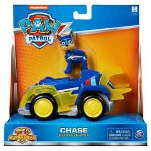 Imagine Set figurina cu vehicul Paw Patrol Mighty Pups Deluxe, Chase