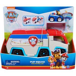 Imagine Masinuta Paw Patrol Pup Squad, Paw Patroller, cu figurina Chase