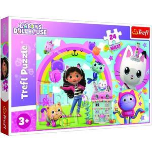 Imagine Puzzle Maxi Trefl Gabbys Dollhouse, Casa Lui Gabby, 24 piese