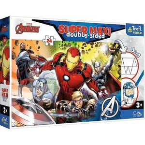 Imagine Puzzle Trefl Primo Super Maxi, Marvel Avengers, Razbunatorii puternici, 24 piese