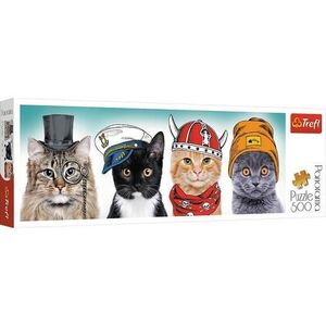 Imagine Puzzle Trefl Panorama O echipa fluffy, 500 piese