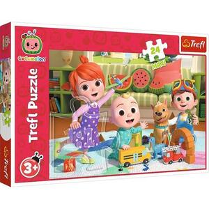 Imagine Puzzle Maxi Trefl Cocomelon Gata de aventura, 24 piese