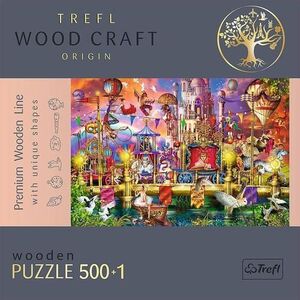 Imagine Puzzle din lemn Trefl Wood Craft, Lumea magica, 500+1 piese