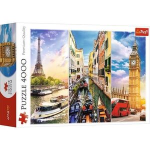 Imagine Puzzle Trefl Calatorie in Europa, 4000 piese
