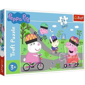 Imagine Puzzle Trefl Maxi Peppa Pig, 24 piese