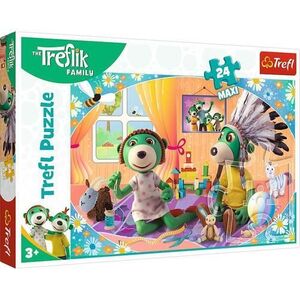 Imagine Puzzle Trefl Maxi Treflik Familia Fericita, 24 piese