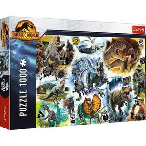 Imagine Puzzle Trefl Jurassic World, Pe urmele dinozaurilor, 1000 piese