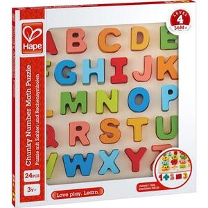 Imagine Puzzle Hape Alfabet Chunky, 24 piese