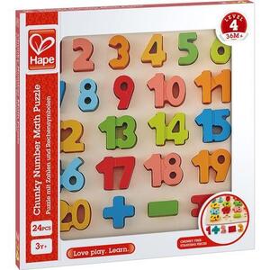 Imagine Puzzle Hape Matematica Chunky, 24 piese
