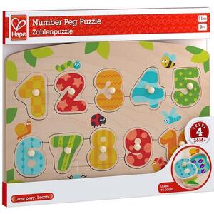 Imagine Puzzle din lemn Hape Numere, 11 piese