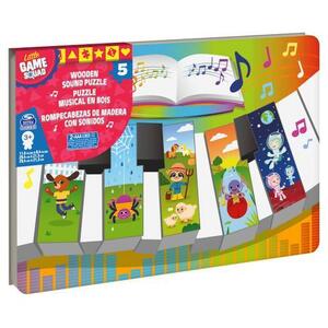 Imagine Puzzle din lemn Spin Master Pian cu sunete