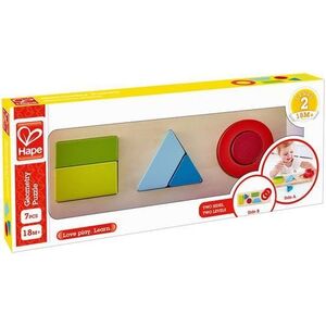 Imagine Jucarie din lemn Hape Puzzle geometric