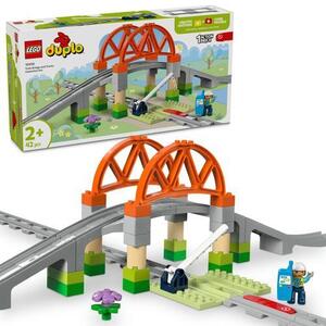 Imagine LEGO® DUPLO - Set de extindere Pod si sine de cale ferata 10426, 42 piese