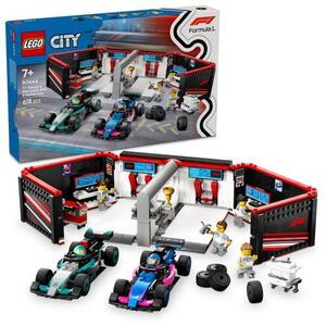 Imagine LEGO® City - Garaj F1® si masini Mercedes-AMG si Alpine 60444, 678 piese